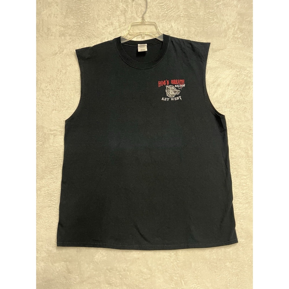 Hog's Breath Saloon Key West Factory Sleeveless T Shirt XL Black